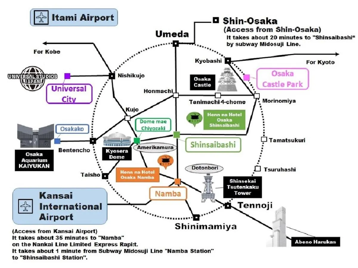 Henn Na Hotel Osaka Namba 3*,  Giappone